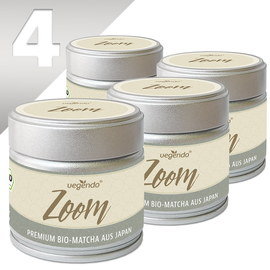 4er Pack ZOOM | Premium BIO-MATCHA aus Japan